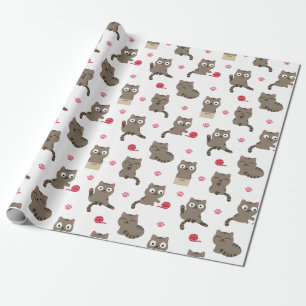 Papel De Presente Gatos