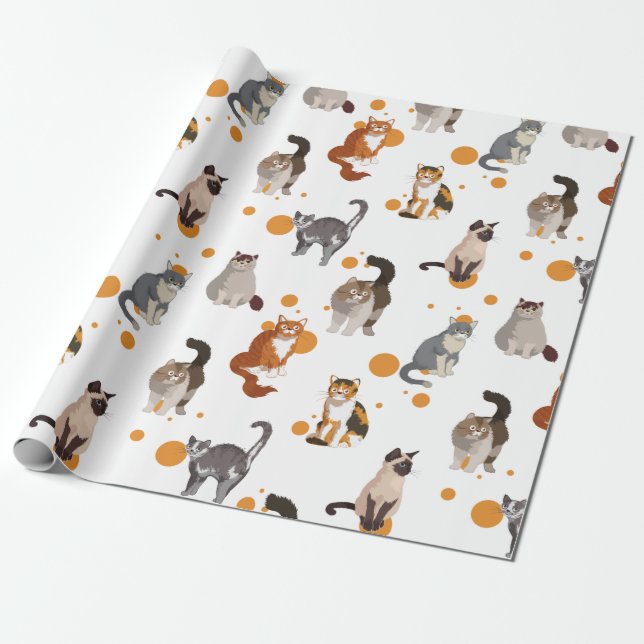 Papel De Presente Gatos (Desenrolado)