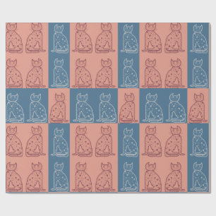 Papel De Presente Gatos