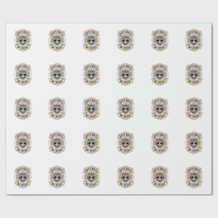 Papel De Presente Gatos Antigos Regem Meu Coração Desenho de Gato Co