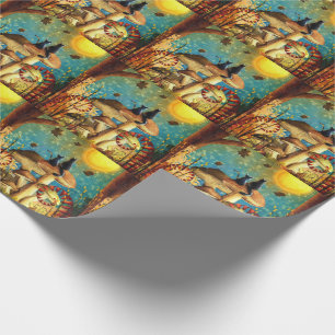 Papel De Presente Gatos De Cogumelo