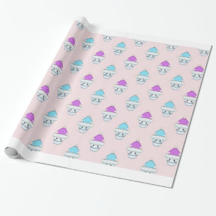 Papel De Presente Gatos Fofos de Inverno