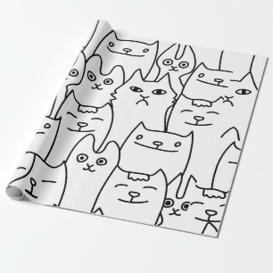 Papel De Presente Gatos, Gatos e Mais Gatos