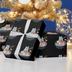 Papel De Presente Gats Ramen Rainbow LGBTQ Gay Orgulho Lésbica Ally