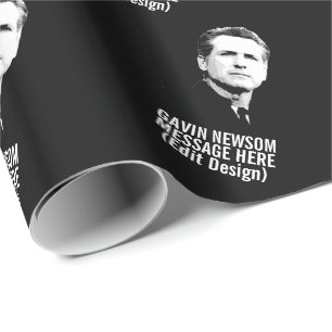 Papel De Presente Gavin Newsom Personalizado