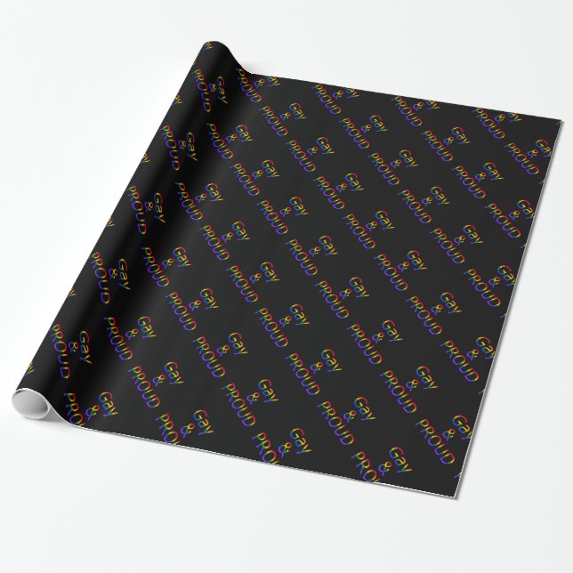 Papel De Presente Gay de queda e orgulho (Desenrolado)