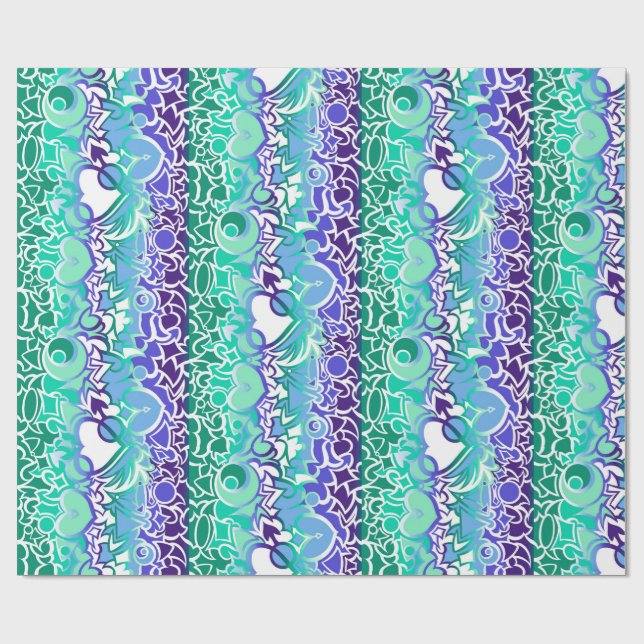 Papel De Presente Gay Men MLM Pride Squiggle (Aberto)