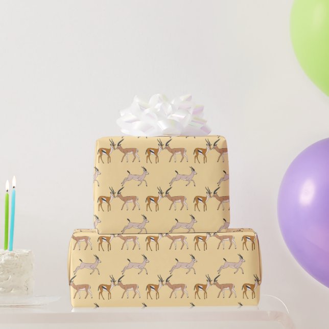 Papel De Presente Gazelas (Presentes para festas)