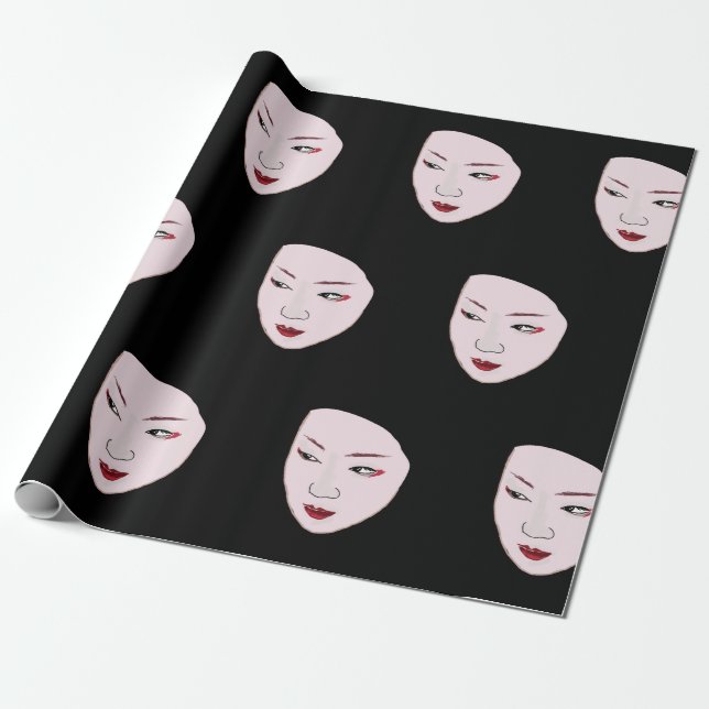Papel De Presente Geisha (Desenrolado)