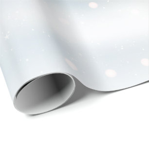 Papel De Presente Gelo de Inverno e Neve