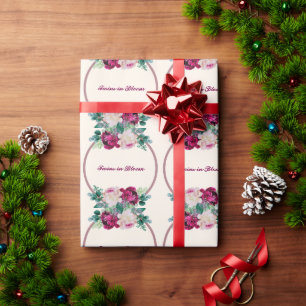 Papel De Presente Gêmeos no Chá de fraldas Bloom