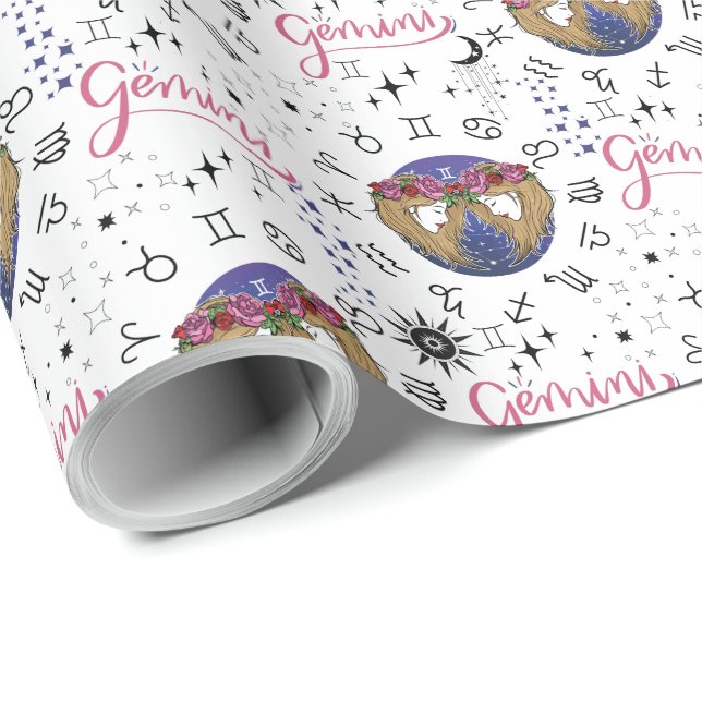 Papel De Presente Gemini Wrapping Paper (Ponta do rolo)
