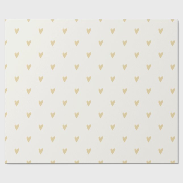 Papel De Presente Gender Neutral Gift Wrap | Sand Hearts (Aberto)