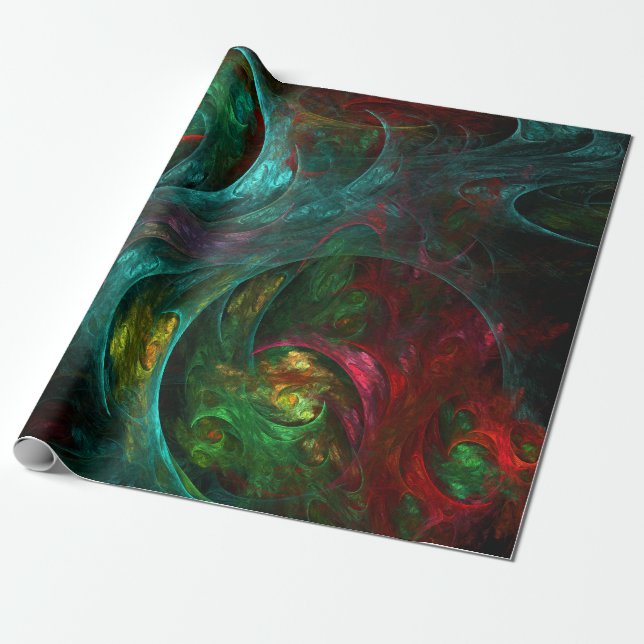 Papel De Presente Genesis Nova Abstrato Art (Desenrolado)