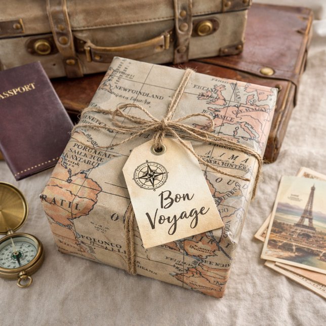 Papel De Presente Geografia do Mapa Mundial  (Criador carregado)