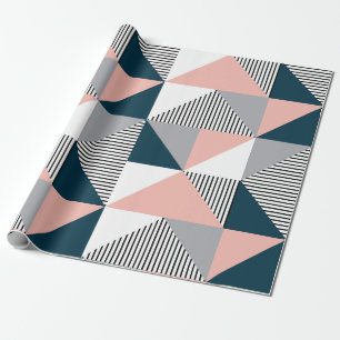 Papel De Presente Geometria abstrato colorida