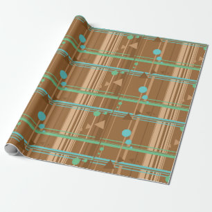 Papel De Presente Geometria do Chocolate da Casa