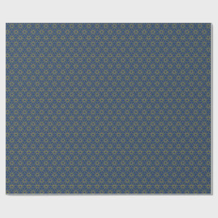 Papel De Presente Geometria Lapis Gold