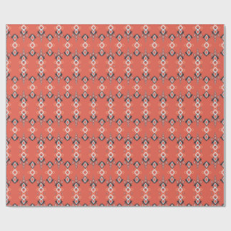 Papel De Presente Geometric Ikkat Pattern Gift Wrapping Paper