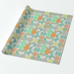 Papel De Presente Geométrico multicolorido