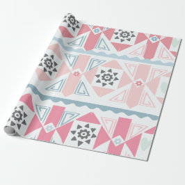 Papel de Presente Geométrico Pastel