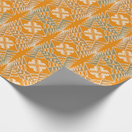 Papel De Presente Geométrico tribal africano étnico