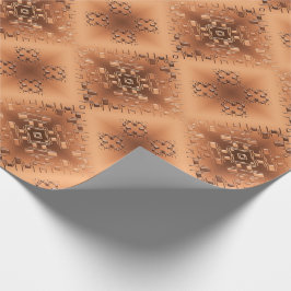 Papel De Presente Geométrico tribal africano étnico