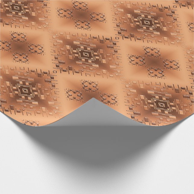 Papel De Presente Geométrico tribal africano étnico (Ponta)