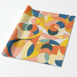 Papel De Presente Geometry minimalistic artwork pattern with simple