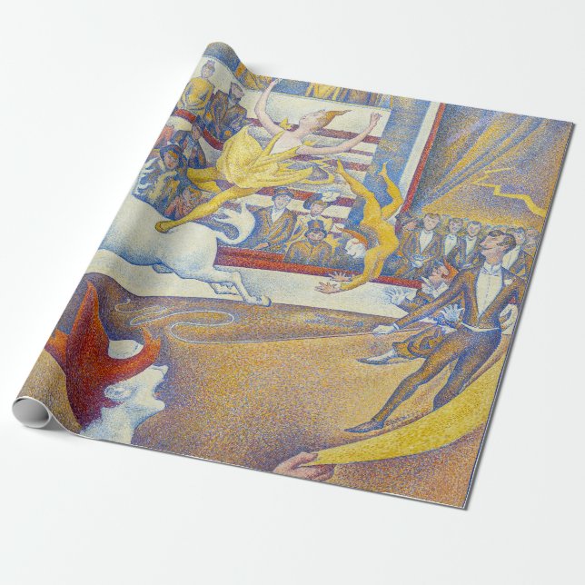 Papel De Presente Georges Seurat - O Circo (Desenrolado)