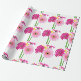 Papel De Presente Gerbera Daisy Flowers