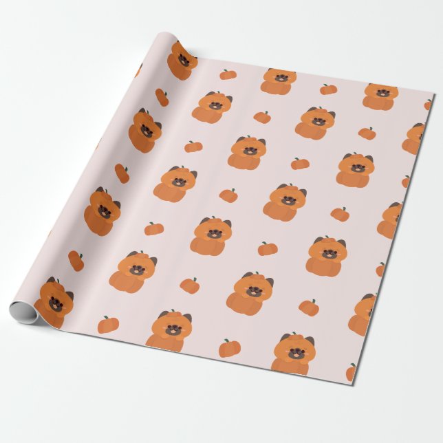 Papel De Presente German shepherd Halloween (Desenrolado)