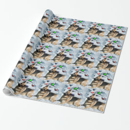 Papel De Presente German shepherd Natal