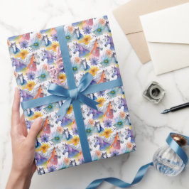 Papel De Presente Geschenkpapier Aquarell Pferdeköpfe