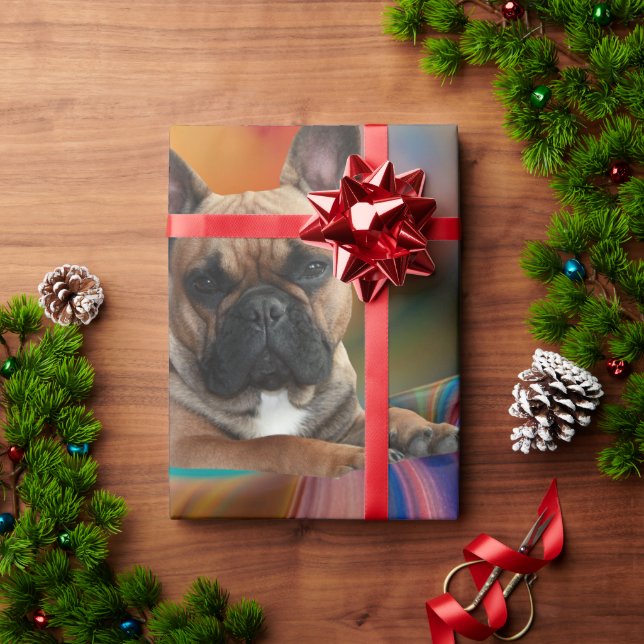 Papel De Presente Geschenkpapier französische Bulldogge  (Presente de Natal)