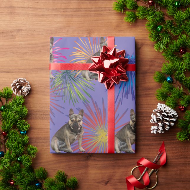 Papel De Presente Geschenkpapier französische Bulldogge  (Presente de Natal)