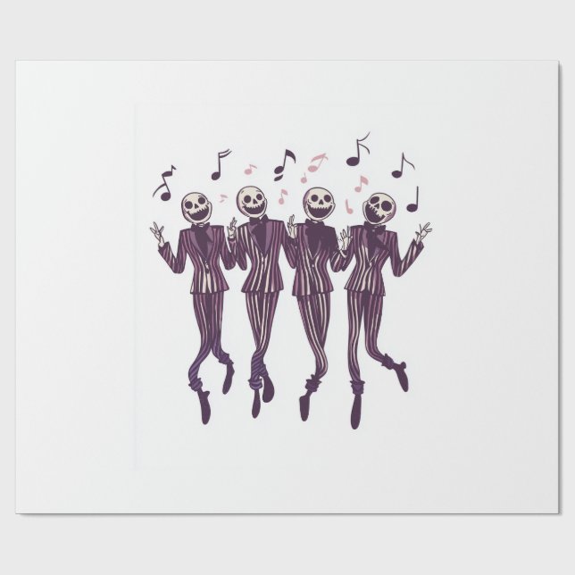 Papel De Presente Ghost Barbershop Quartet (Aberto)