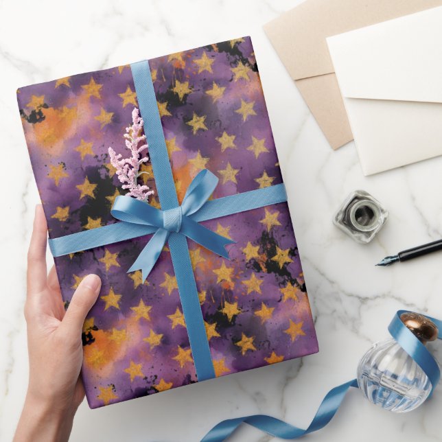 Papel De Presente Ghoul Halloween Vintage Pattern  (Presentear)