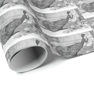 Papel De Presente Gibson Girl lendo um livro