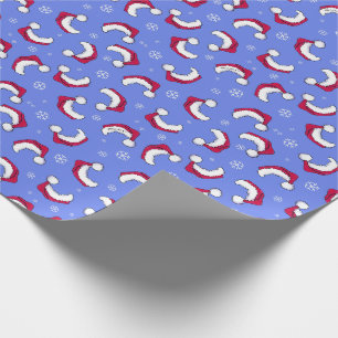 Papel De Presente Giftwrap de Natal do KiniArt Santa Hat