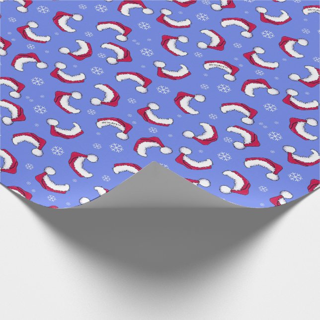 Papel De Presente Giftwrap de Natal do KiniArt Santa Hat (Ponta)