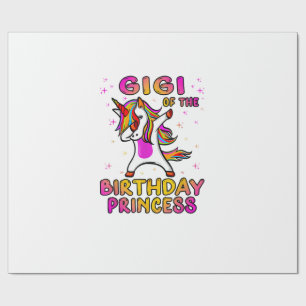 Papel De Presente Gigi da Menina Princesa de Aniversário - Vovó Dabb