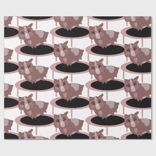 Papel De Presente Ginásio de Fitness de Porquinho-da-Índia Design En