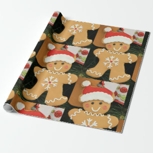 Papel De Presente Ginger Bread Man