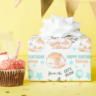 Papel De Presente Ginger Cats de Birthday
