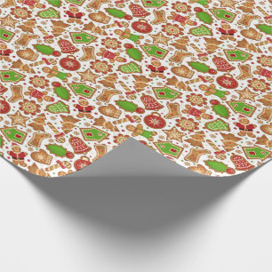 Papel De Presente Gingerbird Cookie