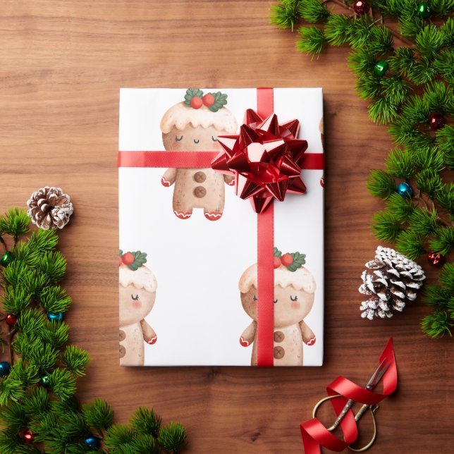 Papel De Presente Gingerbird Natal Natal Gift (Presente de Natal)