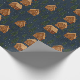 Papel De Presente Gingerbread Village Wrapping Paper