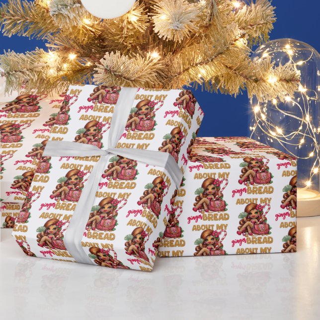 Papel De Presente Gingerpão Diva Funny Urban Christmas (Feriados)