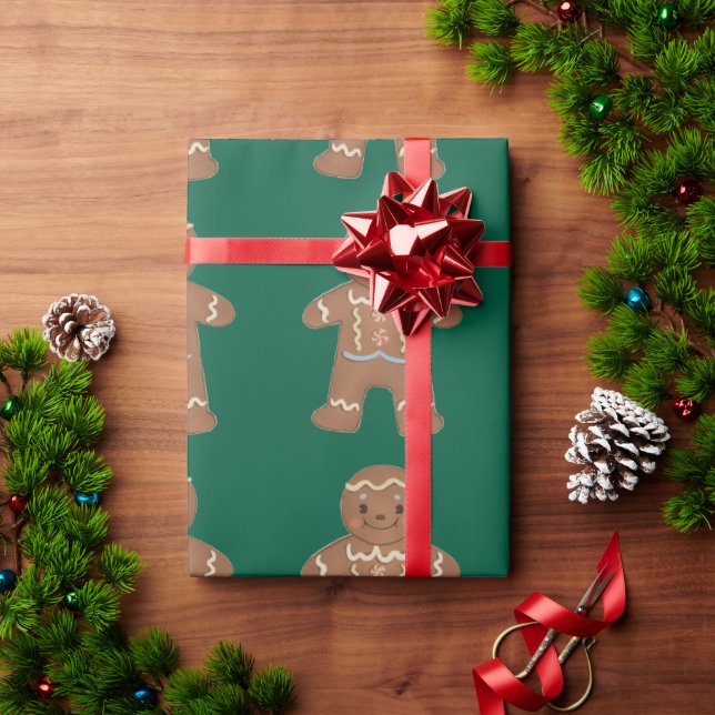 Papel De Presente Gingerpão natal (Presente de Natal)